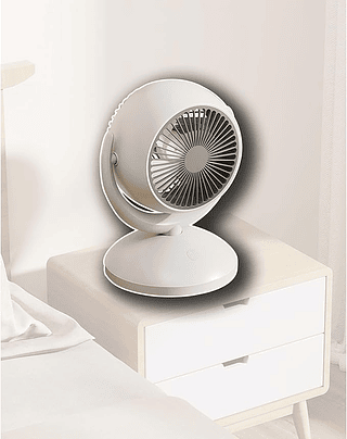 Ventilador Mesa Recarregável para Escritório Oásis