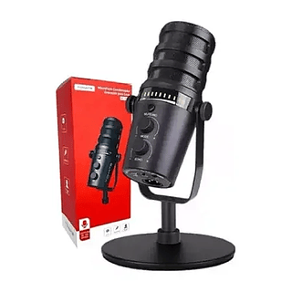 Microfone Condensador Gamer Com Suporte Tomate