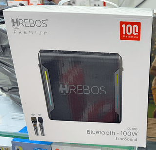 Caixa de Som EchoSound 2 Microfones 100W Hrebos