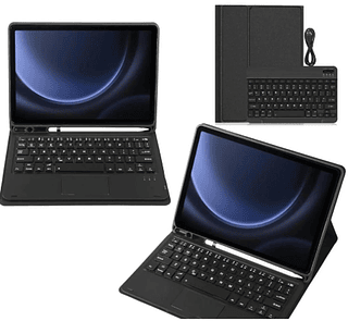 Capa teclado para Samsung Galaxy Tab S9 Com touchpad Compart. para Pencil