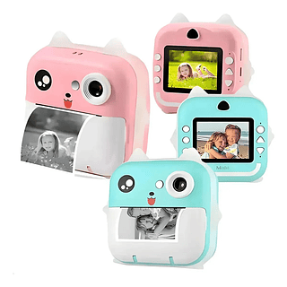 Câmera Fotográfica Infantil Impressora Instantânea Foto Jogo
