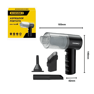 Aspirador de pó portátil sofá e automotivo a bateria Bomvik